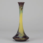 Emile Galle Floral Vase - Art Nouveau Glass - Hickmet Fine Arts