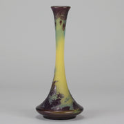 Emile Galle Floral Vase - Art Nouveau Glass - Hickmet Fine Arts