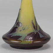 Emile Galle Floral Vase - Art Nouveau Glass - Hickmet Fine Arts