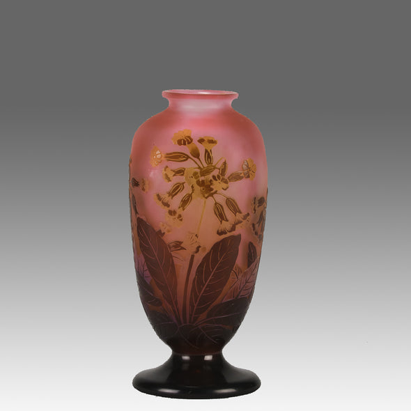Emile Galle Flower Vase - Art Nouveau Glass - Hickmet Fine Arts