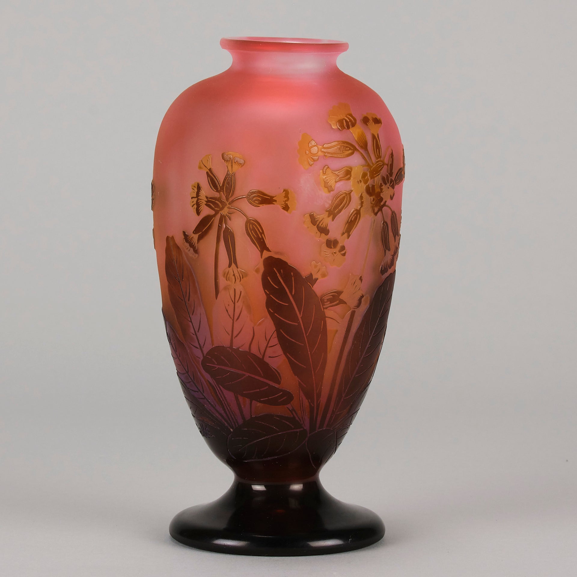 Emile Galle Flower Vase - Art Nouveau Glass - Hickmet Fine Arts