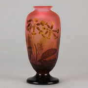 Emile Galle Flower Vase - Art Nouveau Glass - Hickmet Fine Arts
