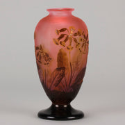 Emile Galle Flower Vase - Art Nouveau Glass - Hickmet Fine Arts