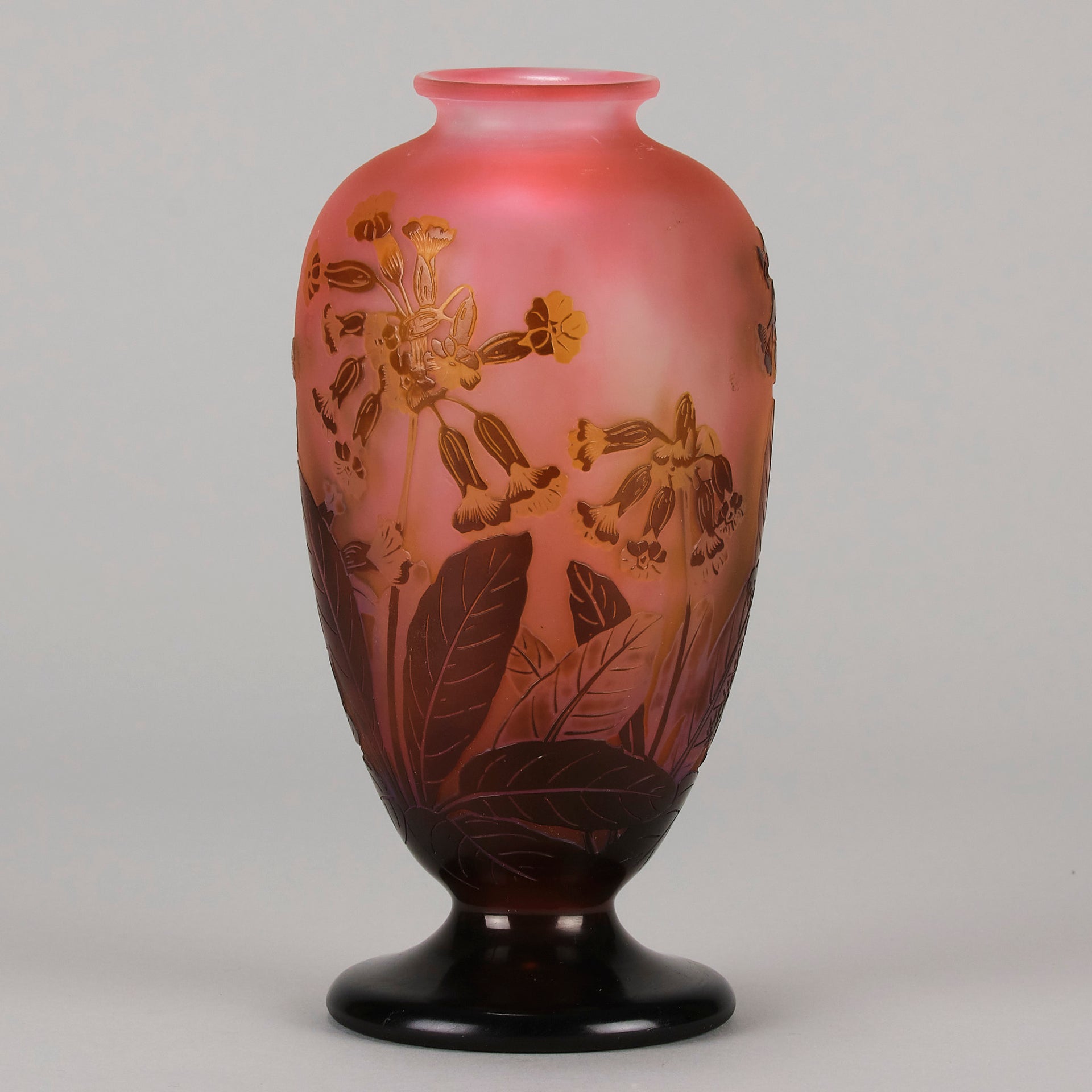 Emile Galle Flower Vase - Art Nouveau Glass - Hickmet Fine Arts