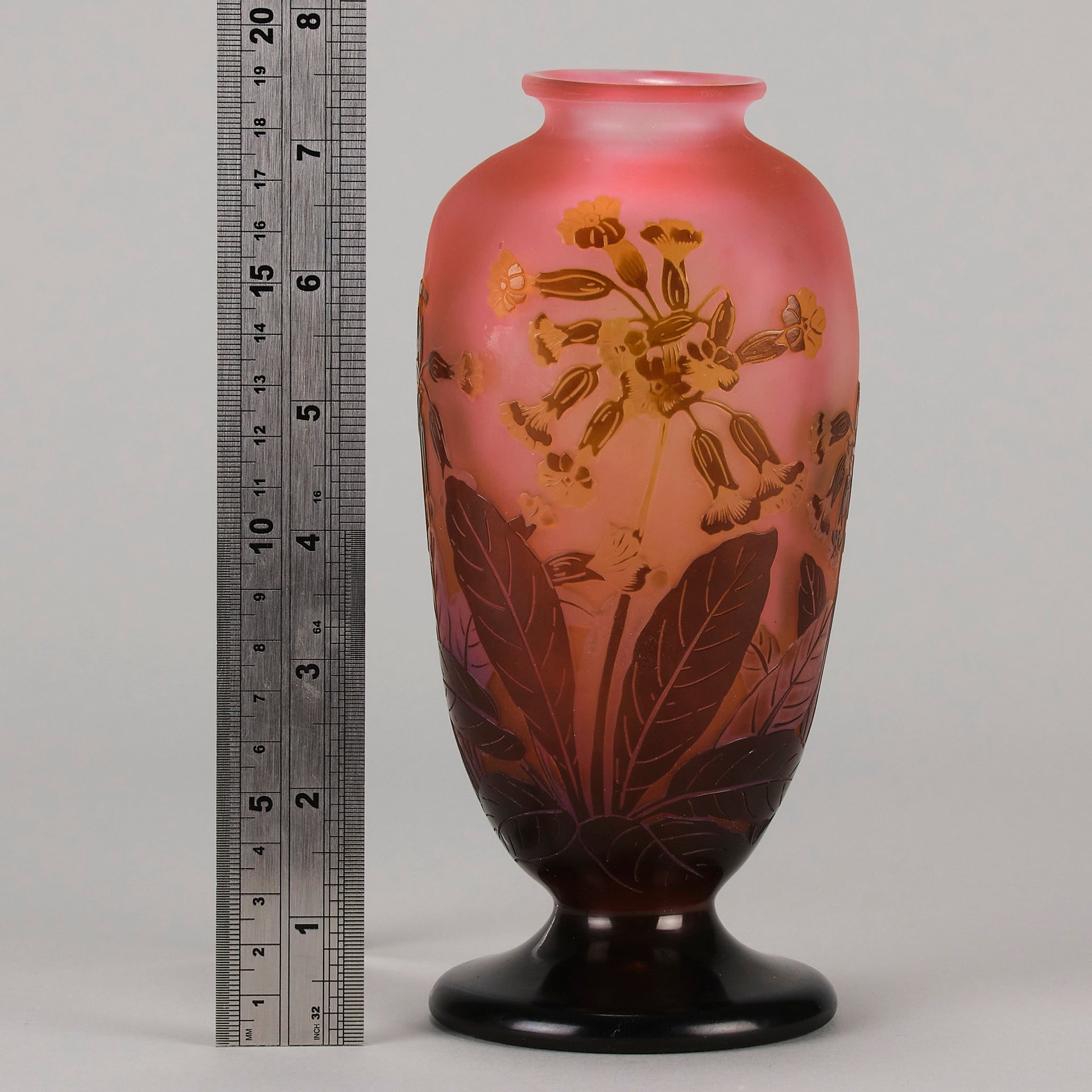 Emile Galle Flower Vase - Art Nouveau Glass - Hickmet Fine Arts