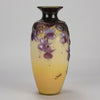 Galle Souffle Vase - Art Nouveau Fuschia Vase - Hickmet Fine Arts