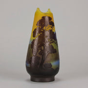 Emile Galle Landscape Vase - Art Nouveau Glass - Hickmet Fine Arts