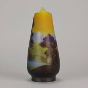 Emile Galle Landscape Vase - Art Nouveau Glass - Hickmet Fine Arts