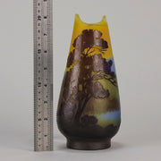 Emile Galle Landscape Vase - Art Nouveau Glass - Hickmet Fine Arts