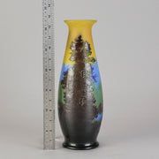 Galle cameo glass landscape vase