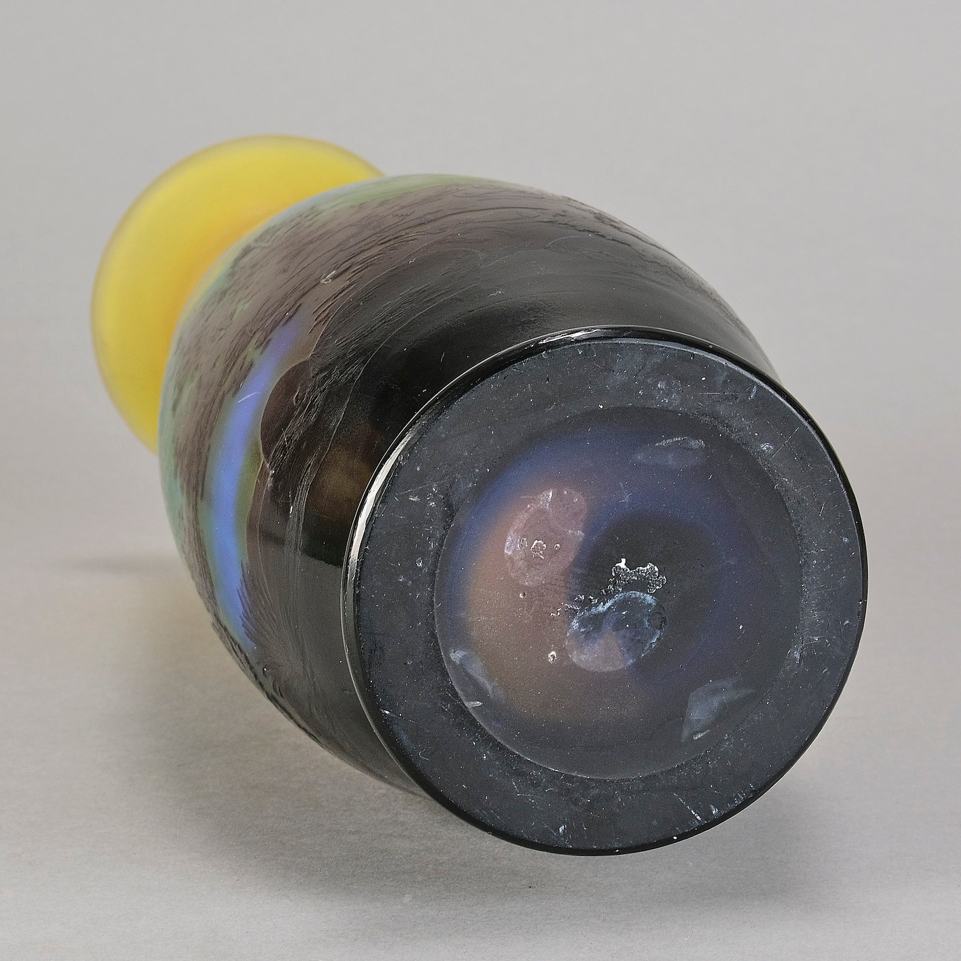 Galle cameo glass landscape vase