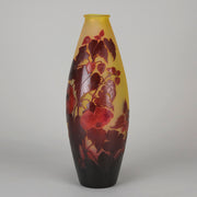 Emile Galle Large Flower Vase - Art Nouveau Glass - Hickmet Fine Arts