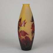 Emile Galle Large Flower Vase - Art Nouveau Glass - Hickmet Fine Arts