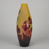 Emile Galle Large Flower Vase - Art Nouveau Glass - Hickmet Fine Arts