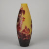 Emile Galle Large Flower Vase - Art Nouveau Glass - Hickmet Fine Arts