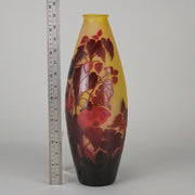 Emile Galle Large Flower Vase - Art Nouveau Glass - Hickmet Fine Arts