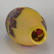 Emile Galle Large Flower Vase - Art Nouveau Glass - Hickmet Fine Arts