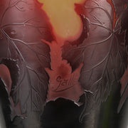 Emile Galle Large Flower Vase - Art Nouveau Glass - Hickmet Fine Arts