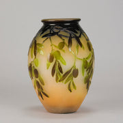 Emile Galle Olive Vase - Art Nouveau Glass - Hickmet Fine Arts