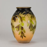 Emile Galle Olive Vase - Art Nouveau Glass - Hickmet Fine Arts