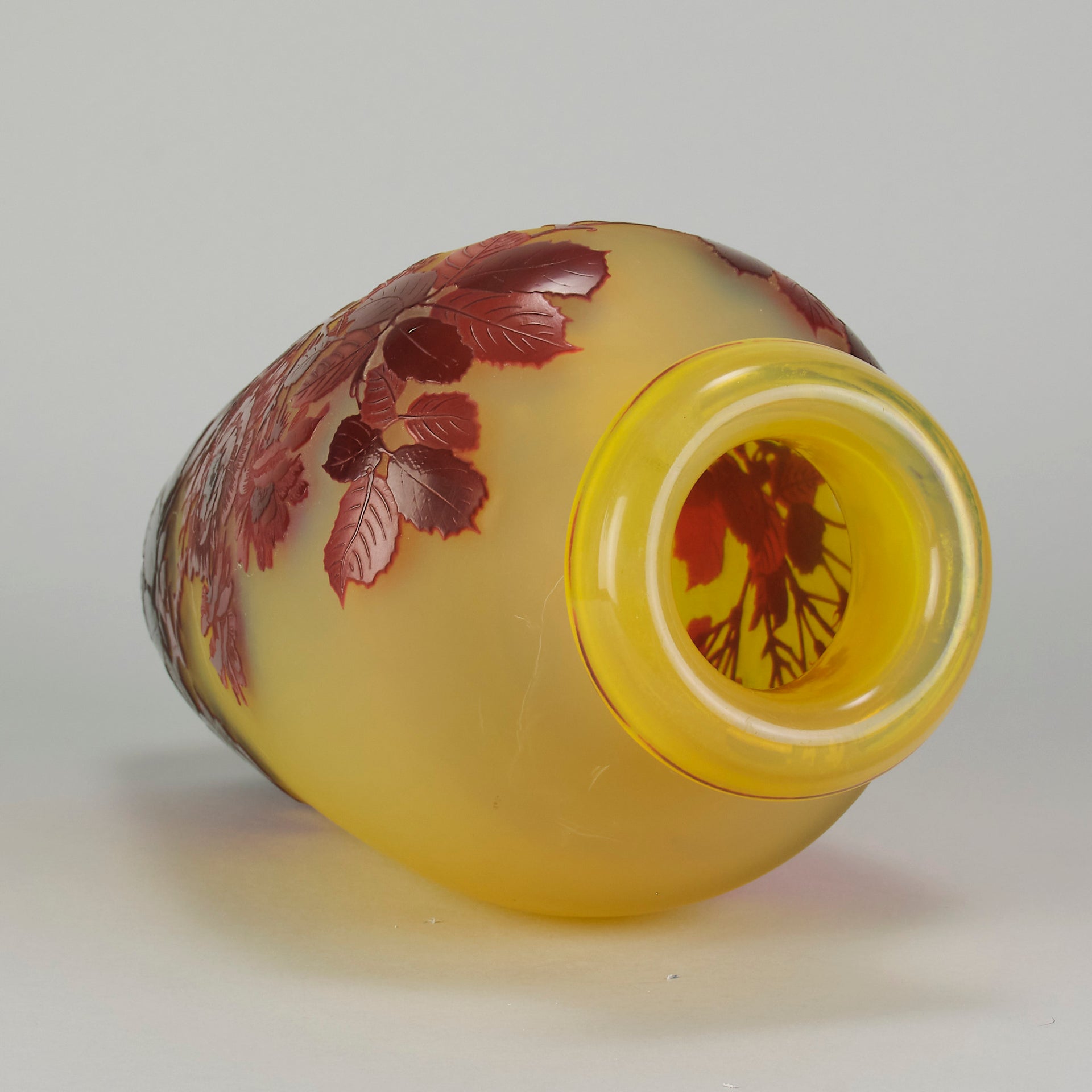 Galle Rose Vase - Art Nouveau Rose Vase - Hickmet Fine Arts