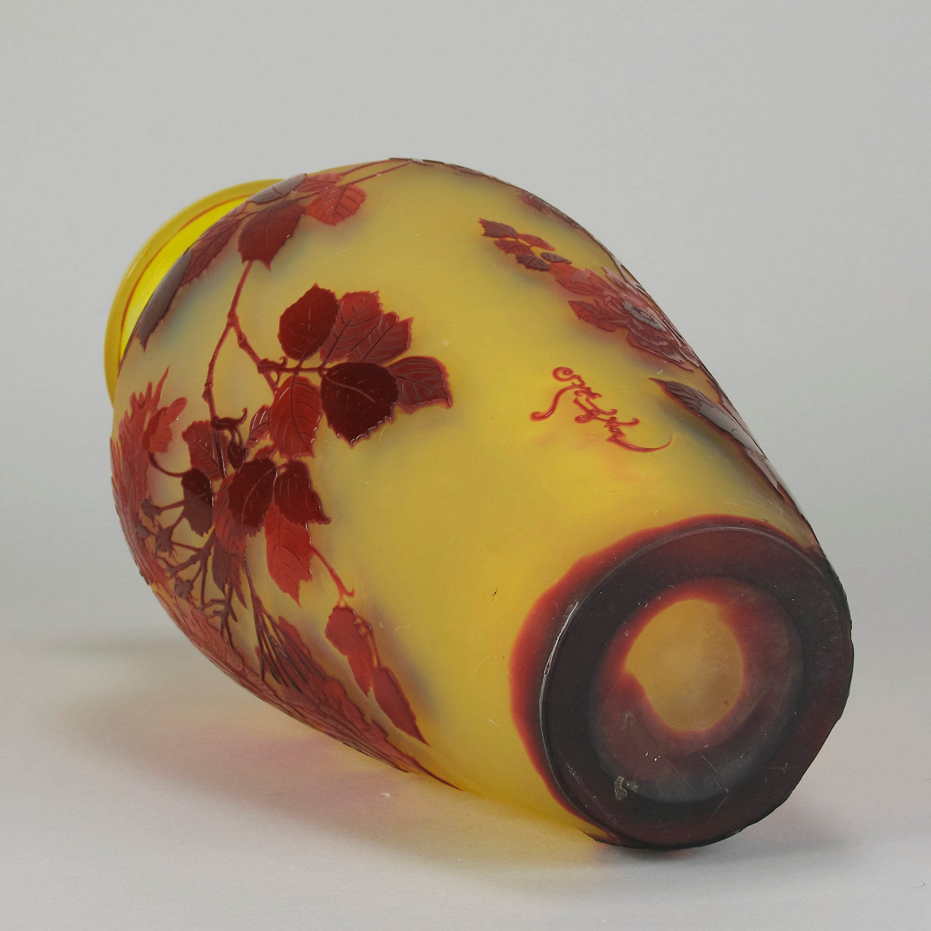Galle Rose Vase - Art Nouveau Rose Vase - Hickmet Fine Arts