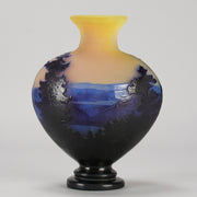 Emile Galle Scenic Vase - Art Nouveau Glass - Hickmet Fine Arts