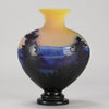 Emile Galle Scenic Vase - Art Nouveau Glass - Hickmet Fine Arts