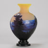 Emile Galle Scenic Vase - Art Nouveau Glass - Hickmet Fine Arts