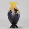 Emile Galle Scenic Vase - Art Nouveau Glass - Hickmet Fine Arts