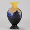 Emile Galle Scenic Vase - Art Nouveau Glass - Hickmet Fine Arts