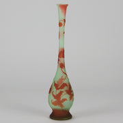 Emile Galle Slender Vase - Art Nouveau Glass - Hickmet Fine Arts