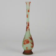 Emile Galle Slender Vase - Art Nouveau Glass - Hickmet Fine Arts