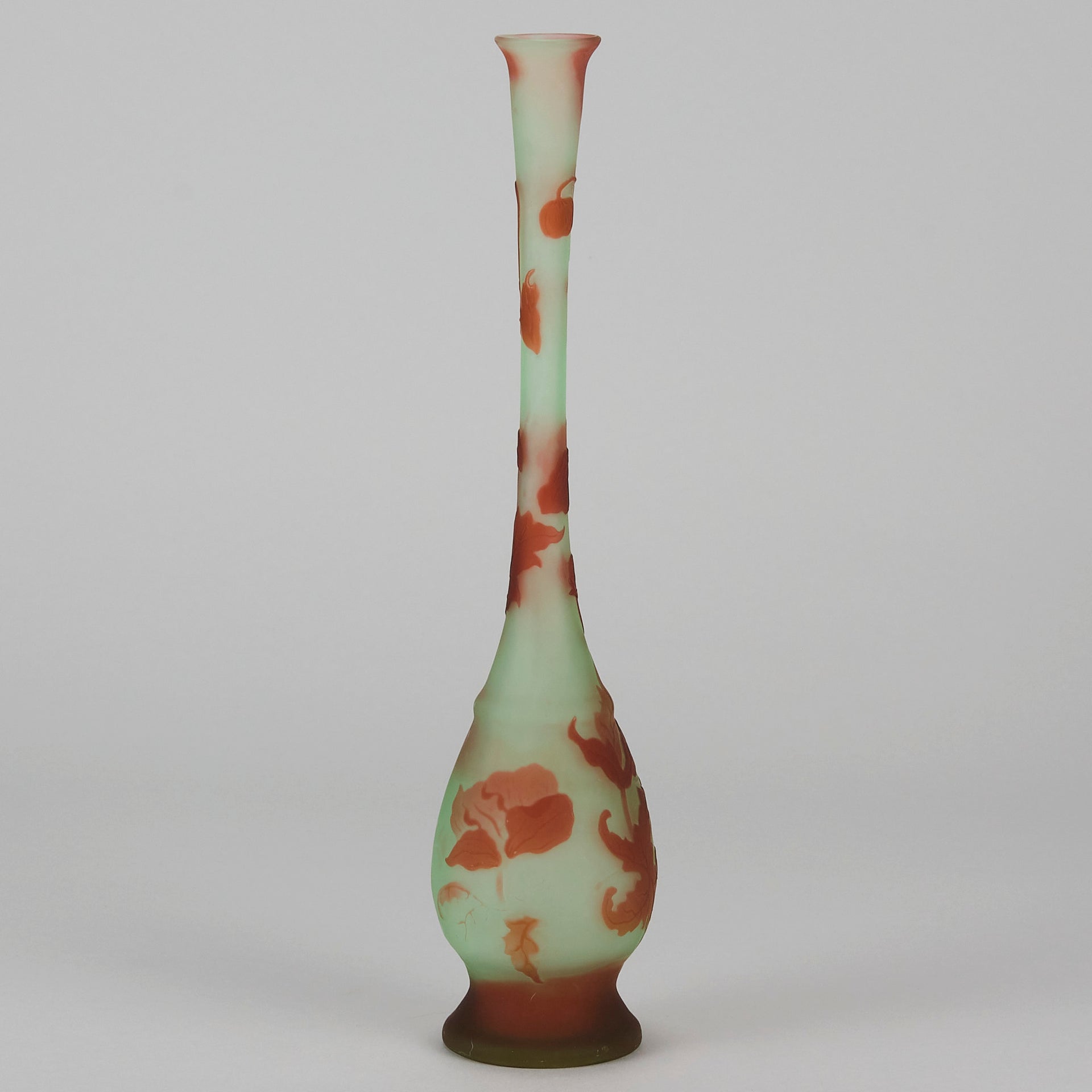 Emile Galle Slender Vase - Art Nouveau Glass - Hickmet Fine Arts