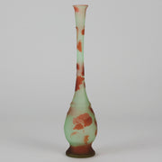Emile Galle Slender Vase - Art Nouveau Glass - Hickmet Fine Arts