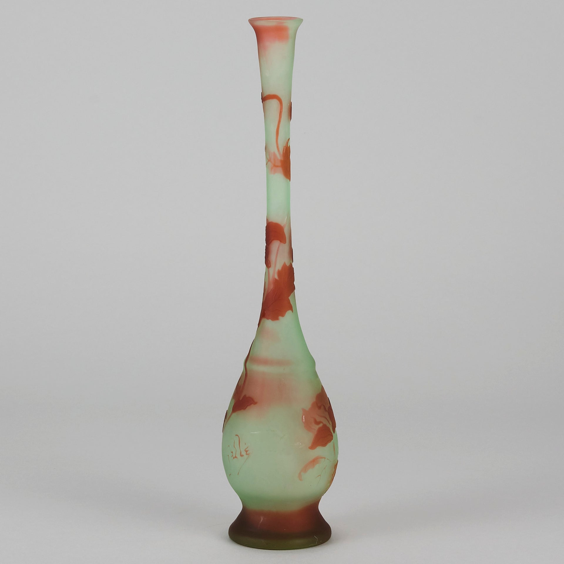 Emile Galle Slender Vase - Art Nouveau Glass - Hickmet Fine Arts