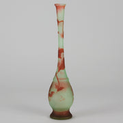 Emile Galle Slender Vase - Art Nouveau Glass - Hickmet Fine Arts
