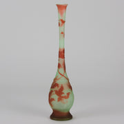 Emile Galle Slender Vase - Art Nouveau Glass - Hickmet Fine Arts