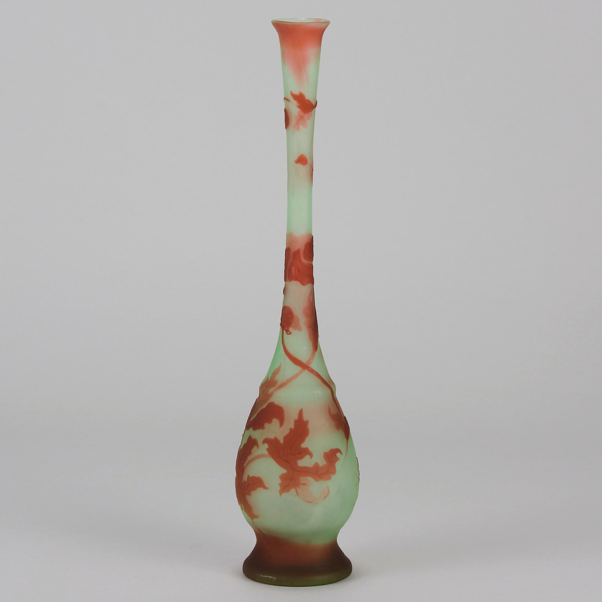 Emile Galle Slender Vase - Art Nouveau Glass - Hickmet Fine Arts