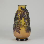 Galle Souffle Vase - Art Nouveau Clematis Vase - Hickmet Fine Arts
