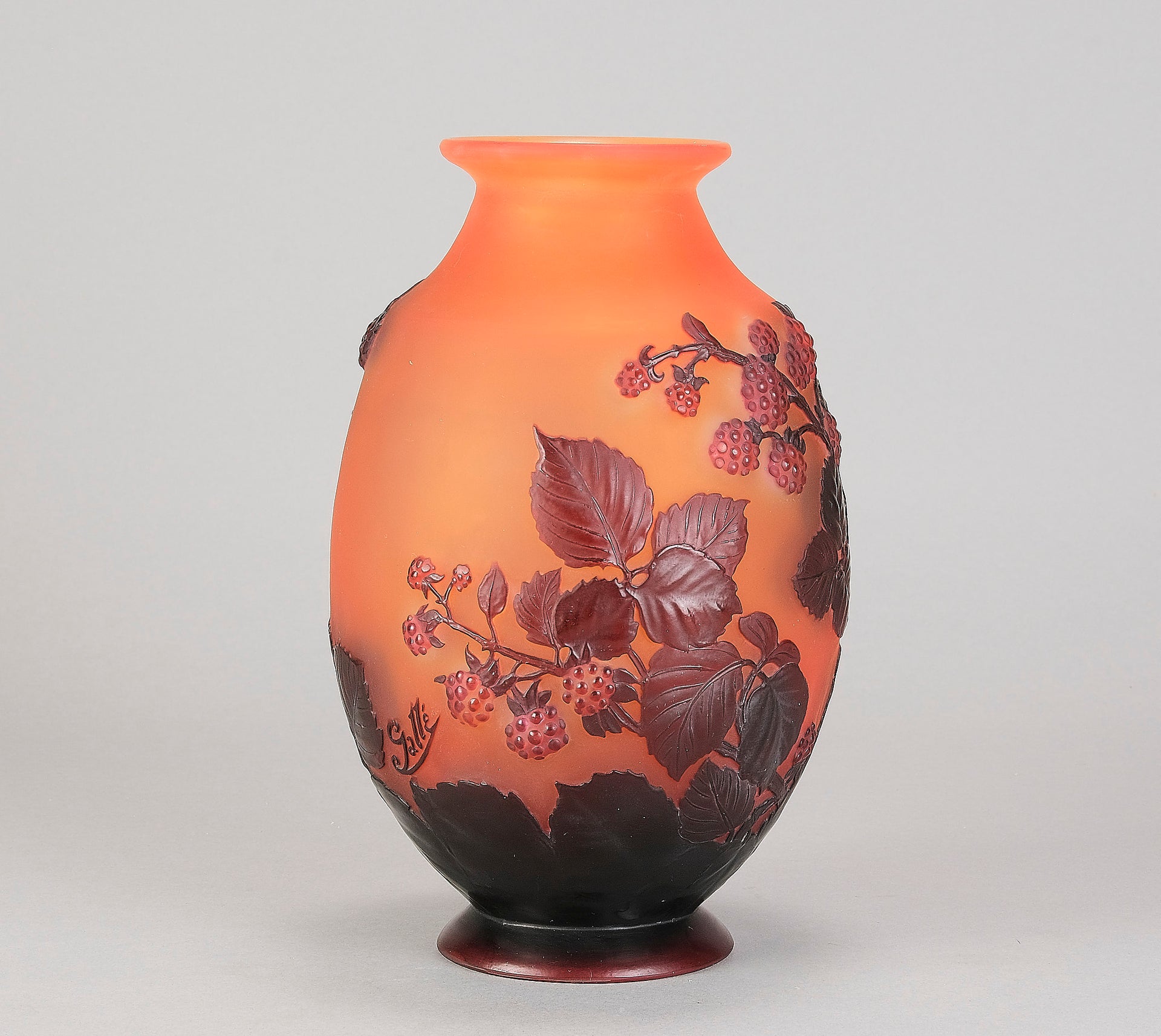 Emile Galle Souffle Vase - Art Nouveau Glass - Hickmet Fine Arts