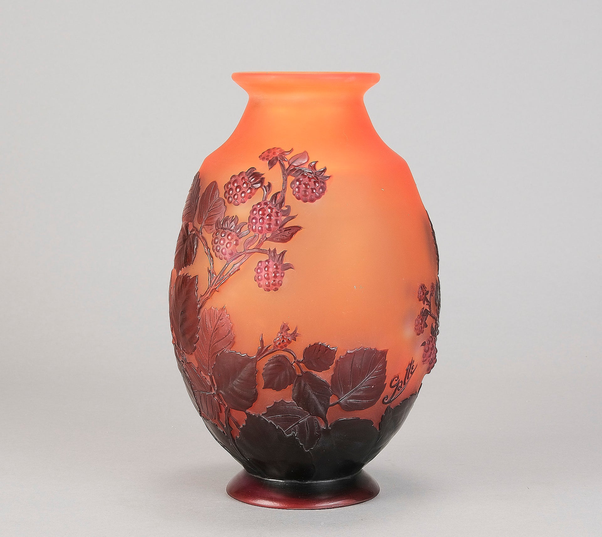 Emile Galle Souffle Vase - Art Nouveau Glass - Hickmet Fine Arts