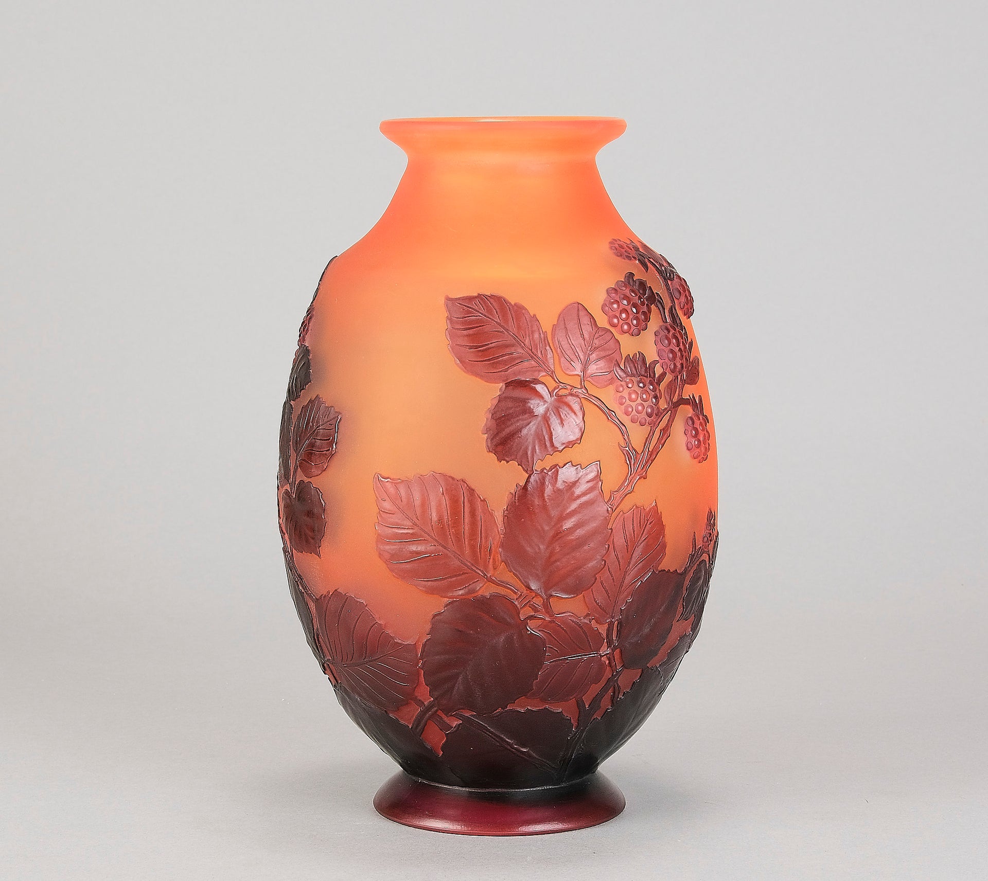 Emile Galle Souffle Vase - Art Nouveau Glass - Hickmet Fine Arts