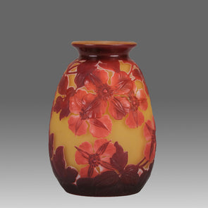 Emile Galle Souffle Vase - Art Nouveau Glass - Hickmet Fine Arts