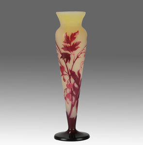 Galle Slender Vase - Art Nouveau Flower Vase - Hickmet Fine Arts