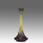 Emile Galle Floral Vase - Art Nouveau Glass - Hickmet Fine Arts