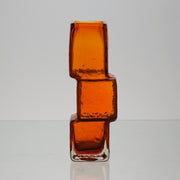 Geoffrey Baxter - Orange Bricklayer Abstract Vase 