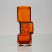 Geoffrey Baxter - Orange Bricklayer Abstract Vase 
