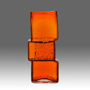 Bricklayer Orange Vase  Large by Geoffrey Baxter
