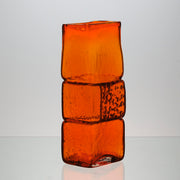 Bricklayer Orange Vase  Large by Geoffrey Baxter